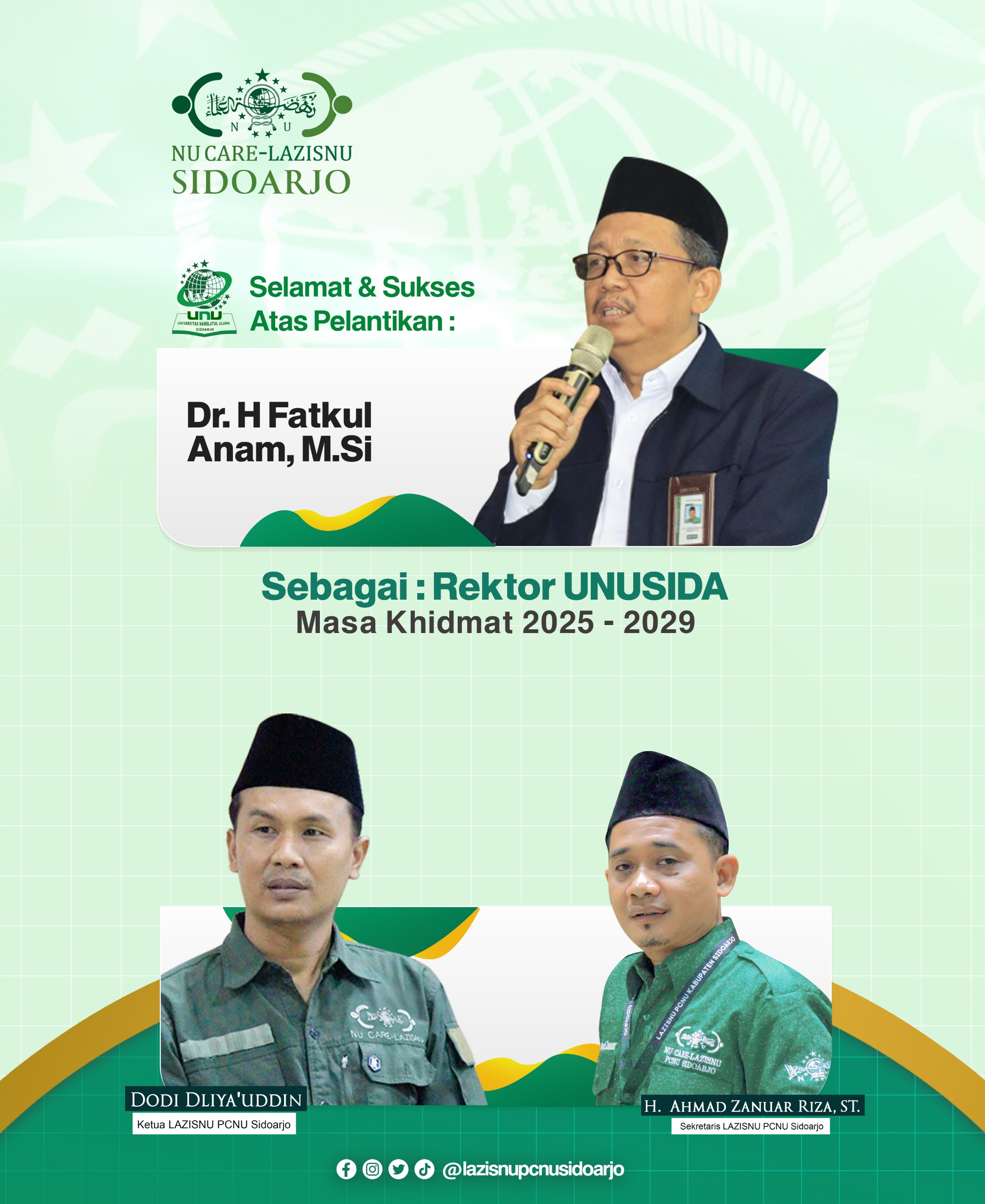 Banjir Harapan dan Dukungan, Berikut Rangkaian Ucapan Pelantikan Rektor UNUSIDA Masa Khidmat 2025–2029 19 Banjir Harapan dan Dukungan, Berikut Rangkaian Ucapan Pelantikan Rektor UNUSIDA Masa Khidmat 2025–2029 18