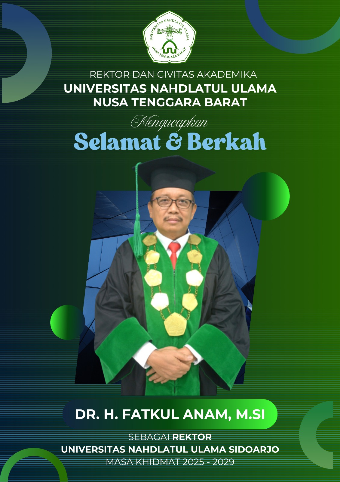 Banjir Harapan dan Dukungan, Berikut Rangkaian Ucapan Pelantikan Rektor UNUSIDA Masa Khidmat 2025–2029 9 Banjir Harapan dan Dukungan, Berikut Rangkaian Ucapan Pelantikan Rektor UNUSIDA Masa Khidmat 2025–2029 8
