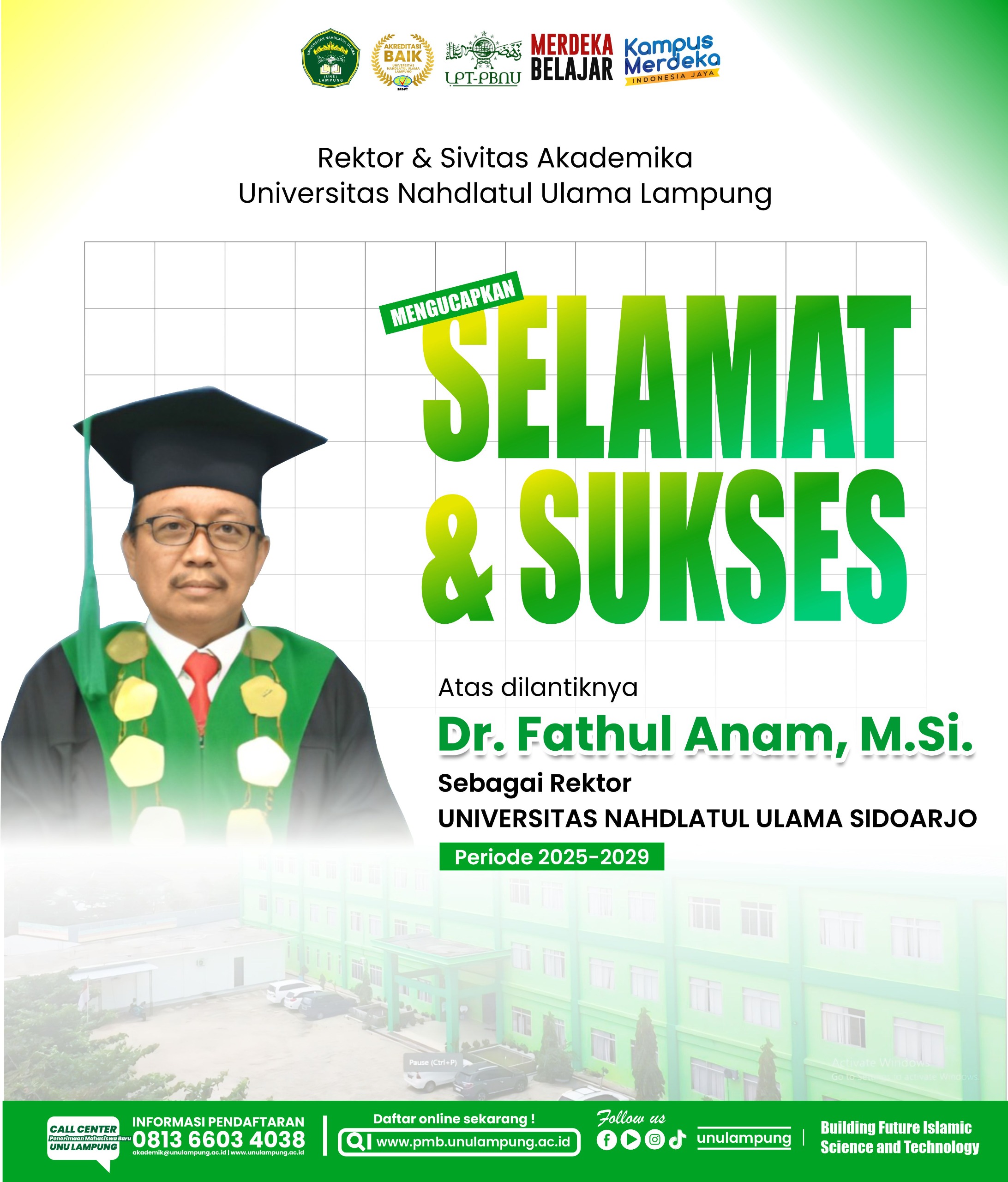 Banjir Harapan dan Dukungan, Berikut Rangkaian Ucapan Pelantikan Rektor UNUSIDA Masa Khidmat 2025–2029 8 Banjir Harapan dan Dukungan, Berikut Rangkaian Ucapan Pelantikan Rektor UNUSIDA Masa Khidmat 2025–2029 7