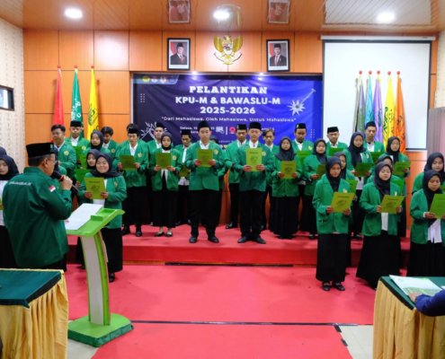 Prosesi Pelantikan KPU-M dan Bawaslu-M UNUSIDA Tahun 2025-2026 (Foto: Humas UNUSIDA)