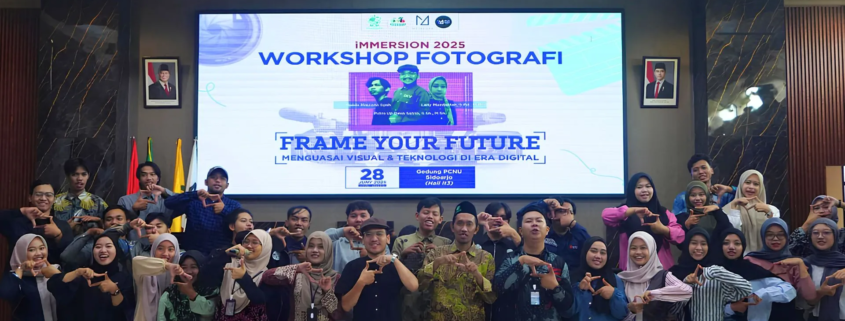 UKM METAFORA Sukses Gelar iMMERSION 2025 Workshop Fotografi di Hall PCNU Sidoarjo (Foto: Humas UNUSIDA)