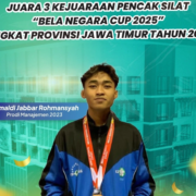 Flyer Romaldi Jabbar Flyer Romaldi Jabbar, Juara 3 Kejuaraan Pencak Silat Bela Negara Cup 2025 Tingkat Jawa Timur (Foto: istimewa)