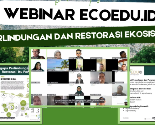 HIMA Teknik Lingkungan UNUSIDA Aktif dalam Webinar Nasional Ecoedu.id 'Perlindungan dan Restorasi Ekosistem' (Foto: Istimewa)