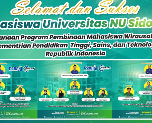 Flyer 3 Tim Mahasiswa Unusida Lolos Pendanaan P2MW 2025 (Foto: Humas Unusida)