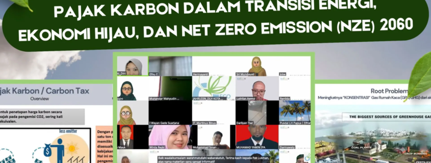 Perkuat Kolaborasi Edukasi Iklim, HIMA Teknik Lingkungan UNUSIDA Berpartisipasi dalam Webinar Nasional EcoEdu.id 3 Webinar EcoEdu.id 119 ~ Pajak Karbon dalam Transisi Energi, Ekonomi Hijau, dan Net Zero Emission (NZE) 2060 (Foto: UNUSIDA/Muchammad Waziruddin)