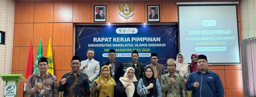 UNUSIDA Gelar Rapat Kerja Pimpinan 2025–2026: Perkuat Tata Kelola, Maksimalkan Resources, dan Pastikan Arah Strategis Kampus 1 UNUSIDA Gelar Rapat Kerja Pimpinan 2025–2026: Perkuat Tata Kelola, Maksimalkan Resources, dan Pastikan Arah Strategis Kampus 1