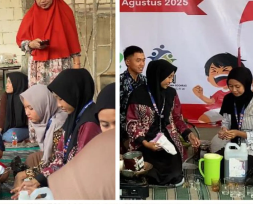 Kelompok 4 KKN UNUSIDA Beri Pelatihan Pengolahan Minyak Jelantah (Foto: Humas UNUSIDA)