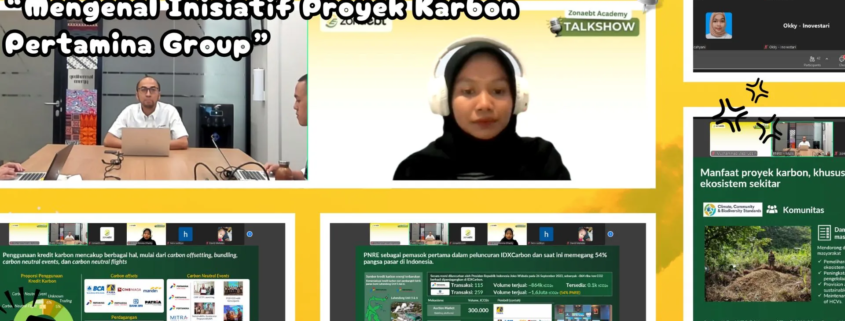 HIMA Teknik Lingkungan UNUSIDA Berpartisipasi Aktif dalam ZE Talk: Mengenal Inisiatif Proyek Karbon Pertamina Group 1 ZE Talk - Mengenal Inisiatif Proyek Karbon Pertamina Group HIMA Teknik Lingkungan UNUSIDA (Foto:Muchammad Waziruddin)