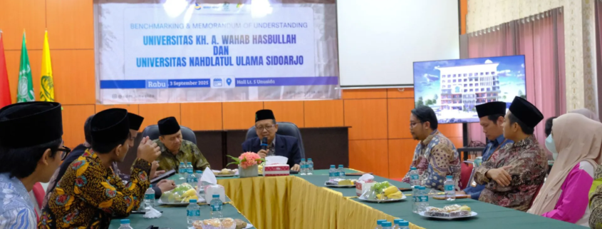 UNWAHA Benchmarking ke UNUSIDA: Sinergi Tingkatkan Digitalisasi, Riset, dan Prestasi Mahasiswa 1 UNWAHA Benchmarking di UNUSIDA (Foto: Humas UNUSIDA)
