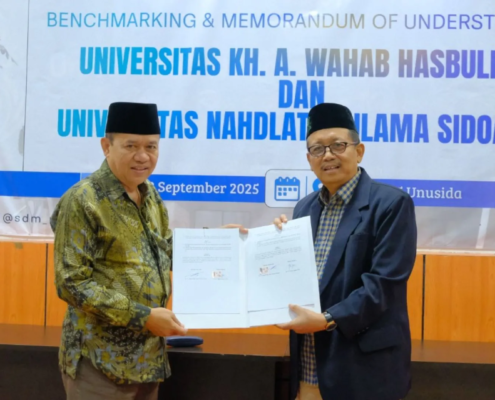 Penandatanganan MoU UNWAHA dengan UNUSIDA (Foto: Humas UNUSIDA)