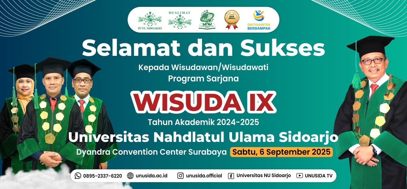 UNUSIDA - Universitas NU Sidoarjo 27 selamat wisuda 9 unusida 2025