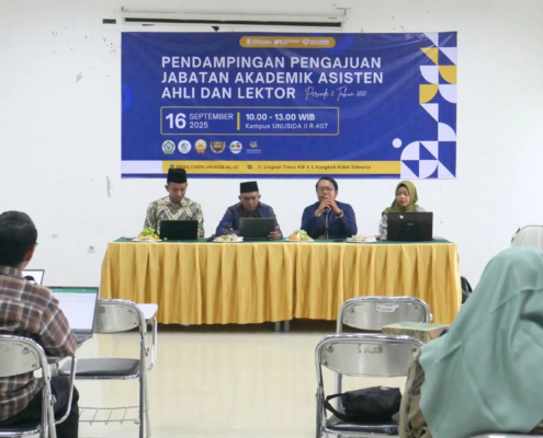 LSDM UNUSIDA dan Bagian Kepegawaian UNWAHA Gelar Pendampingan Pengurusan Jabatan Fungsional Dosen (Foto: Humas UNUSIDA)