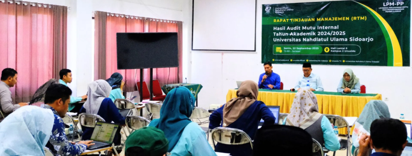 LPM-PP UNUSIDA Gelar Rapat Tinjauan Manajemen Tahun 2024/2025, Bahas Hasil Audit Mutu Internal 1 Rapat Tinjauan Manajemen (RTM) Tahun 2024/2025 (Foto: Humas UNUSIDA)