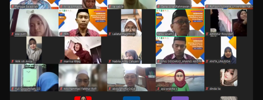 FAI UNUSIDA Gelar Webinar Internasional: Komparasi Pendidikan Anak Lintas Negara Mesir–Indonesia 2 FAI UNUSIDA Gelar Webinar Internasional: “Komparasi Pendidikan Anak Lintas Negara Mesir–Indonesia” (Foto: Istimewa)