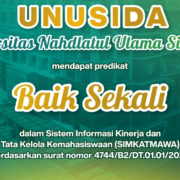 Flyer Ucapan UNUSIDA Raih Predikat Baik Sekali dalam SIMKATMAWA 2025 (Foto: Istimewa)