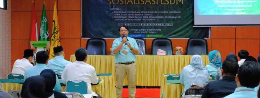 LSDM UNUSIDA Sosialisasikan Pengajuan Lembur Digital melalui SIMPEG dan PPKPT di Kampus 2 (Foto: Humas UNUSIDA)