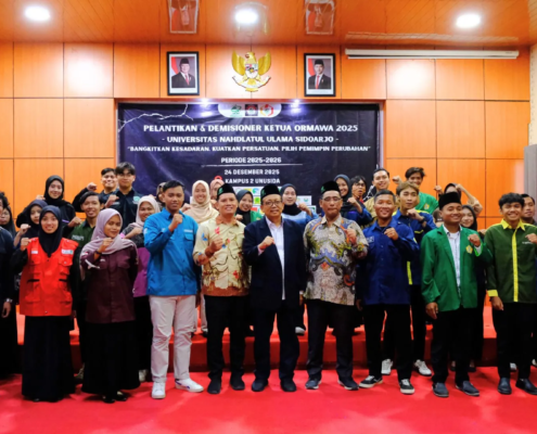 Pengurus Ormawa UNUSIDA Periode 2025 Resmi Demisioner (Foto: Humas UNUSIDA)