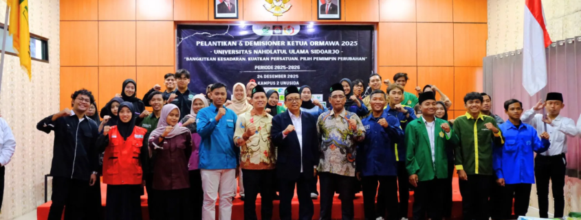 Pengurus Ormawa UNUSIDA Periode 2025 Resmi Demisioner (Foto: Humas UNUSIDA)