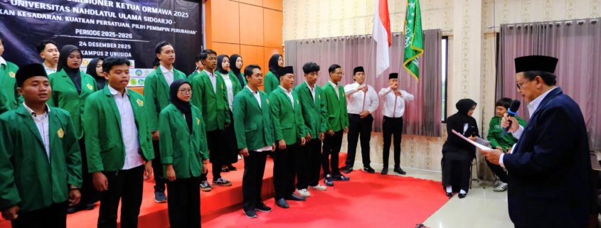 Pelantikan Raya Pengurus Ormawa UNUSIDA Periode 2025 (Foto: Humas UNUSIDA)