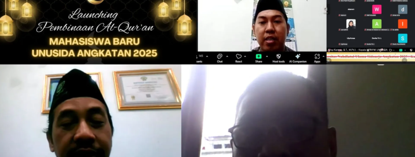 UPT PIK UNUSIDA Launching Pembinaan Al-Qur’an Mahasiswa Baru Angkatan 2025 (Foto: Humas UNUSIDA)