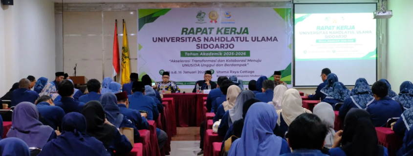 UNUSIDA Gelar Rapat Kerja Tahun Akademik 2025–2026 (Foto: Humas UNUSIDA)