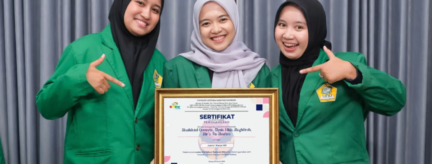 Tim DKV UNUSIDA Raih Juara 1 Kategori Karya Terapan & Inovatif pada Aksi Inklusi Nasional 2025 (Foto: Humas UNUSIDA)