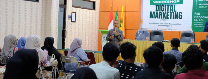 Workshop Digital Marketing Batch 4 UNUSIDA (Foto: Humas UNUSIDA)