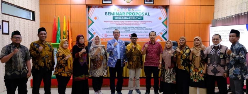 UNUSIDA dan BRIDA Jawa Timur Gelar Seminar Proposal Penelitian tentang Pemahaman Orang Tua terhadap Stunting (Foto: Humas UNUSIDA)