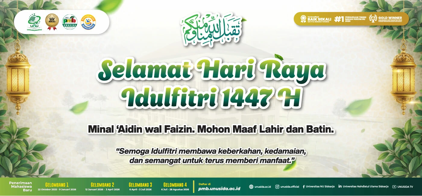 UNUSIDA Slider Idulfitri 1447 H