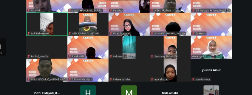 HIMA PGMI UNUSIDA Gelar Webinar Kurikulum Berbasis Cinta (Foto: Tangkapan Layar HIMA PGMI UNUSIDA)