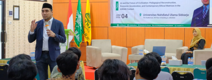 Guru Besar UiTM Malaysia Prof Shukor Sanim Bahas Masa Depan Peradaban di Era AI dalam International Guest Lecture di UNUSIDA 1 Guru Besar UiTM Malaysia Prof Shukor Sanim saat menjadi narasumber dalam International Guest Lecture UNUSIDA (Foto: Humas UNUSIDA)