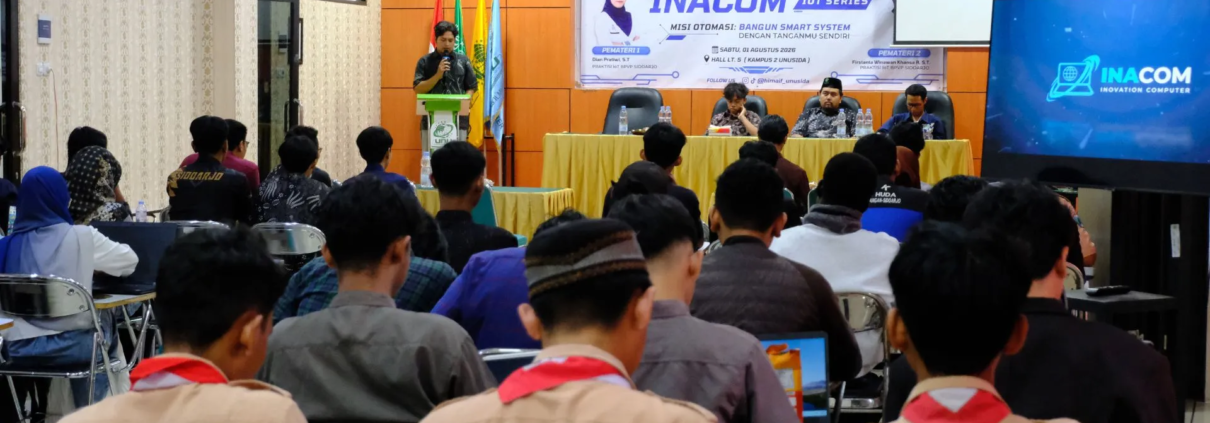 HIMA Informatika UNUSIDA Gelar INACOM IoT Series 2026, Ajak Generasi Muda Bangun Smart System 6 Suasana pembukaan Workshop INACOM IoT Series 2026 Hima Informatika UNUSIDA (Foto: Humas UNUSIDA)