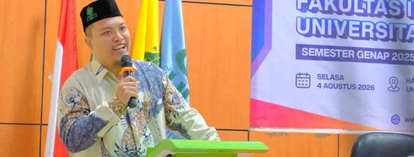 Yudisium ke-12, Dekan FILKOM UNUSIDA: Jadilah Sarjana yang Berilmu dan Berakhlak 6 Dekan FILKOM UNUSIDA, Dr. Arda Surya Editya, S.Pd., M.T. saat menyampaikan sambutan dalam Yudisium ke-12 (Foto: Humas UNUSIDA)