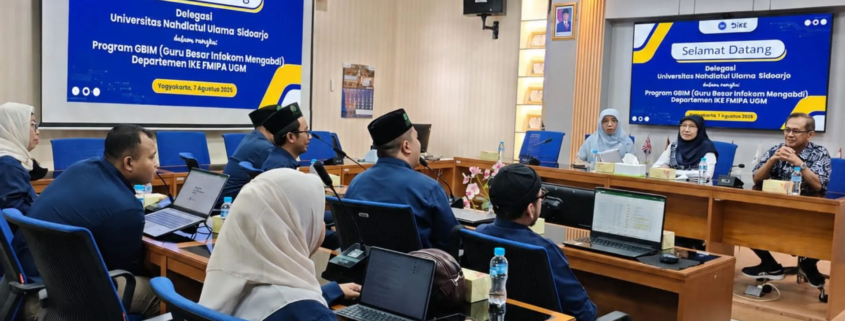 Suasana forum Program Guru Besar Infokom Mengabdi (GBIM) di UGM (Foto: Humas UNUSIDA)