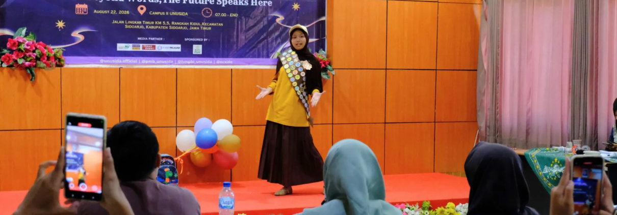 Suasana English Festival UNUSIDA 2026 yang dilaksanakan oleh Hima PBI dan UKM English Club UNUSIDA (Foto: Humas UNUSIDA)