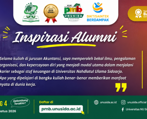 Hebat! Alumni Akuntansi UNUSIDA Sukses Meniti Karier sebagai Staf Keuangan di Almamater 16 Hebat! Alumni Akuntansi UNUSIDA Sukses Meniti Karier sebagai Staf Keuangan di Almamater 9