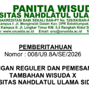 Surat Pemberitahuan Undangan Tambahan Wisuda X 4 Surat Pemberitahuan Undangan Tambahan Wisuda X 2