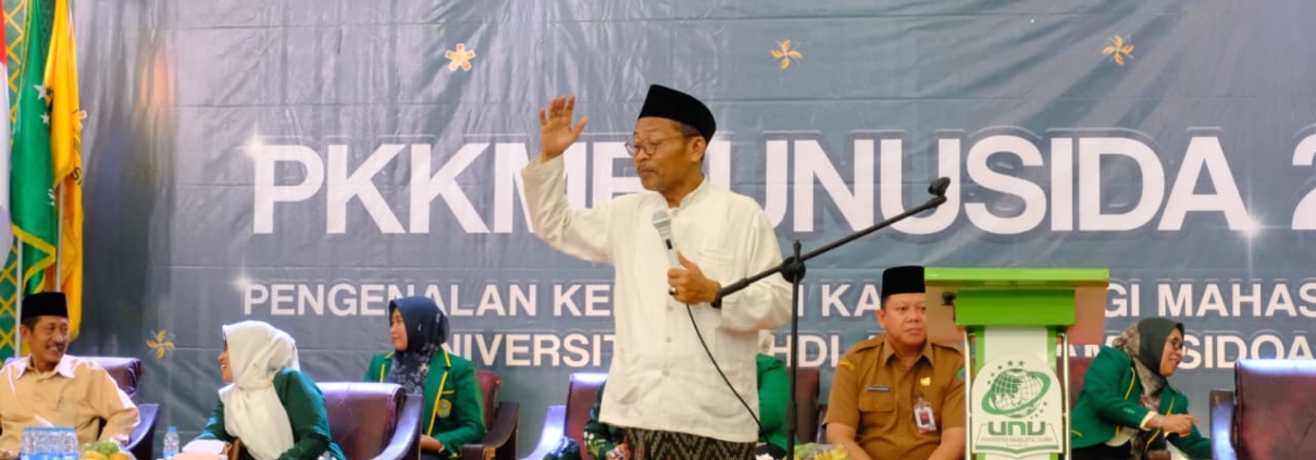 “Jangan Hanya Jadi Wong Pintar, Jadilah Wong Bener!” Ketua PCNU Sidoarjo Kobarkan Semangat Mahasiswa Baru UNUSIDA untuk Berprestasi dan Berkarakter 1 “Jangan Hanya Jadi Wong Pintar, Jadilah Wong Bener!” Ketua PCNU Sidoarjo Kobarkan Semangat Mahasiswa Baru UNUSIDA untuk Berprestasi dan Berkarakter 1