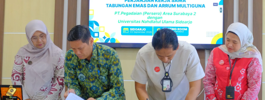 UNUSIDA Resmi Jalin Kerja Sama dengan Pegadaian, Perkuat Sinergi dan Buka Peluang Layanan Keuangan 1 Plt. Rektor UNUSIDA saat menandatangani MoU dan PKS bersama Mitra Pegadaian (Foto: Humas UNUSIDA)