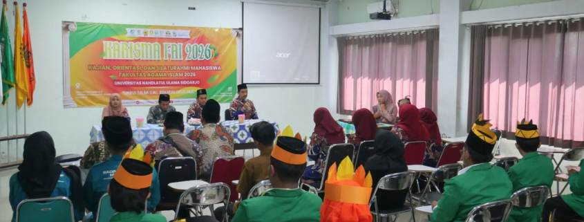 KARISMA FAI UNUSIDA 2026, Ajak Mahasiswa Baru Aktif Berorganisasi dan Kembangkan Pengalaman 1 Suasana Pembukaan KARISMA Fakultas Agama Islam 2026 (Foto: Humas UNUSIDA)