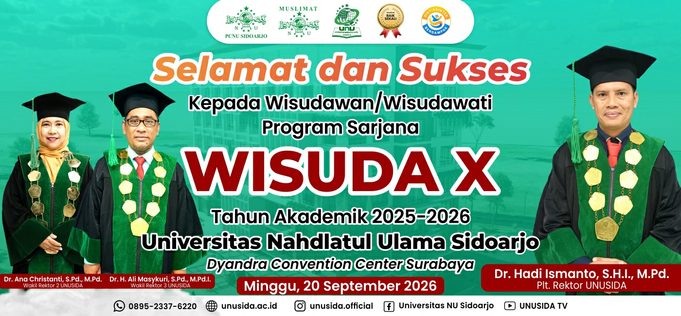UNUSIDA - Universitas NU Sidoarjo 25 slider selamat wisuda 10 unusida
