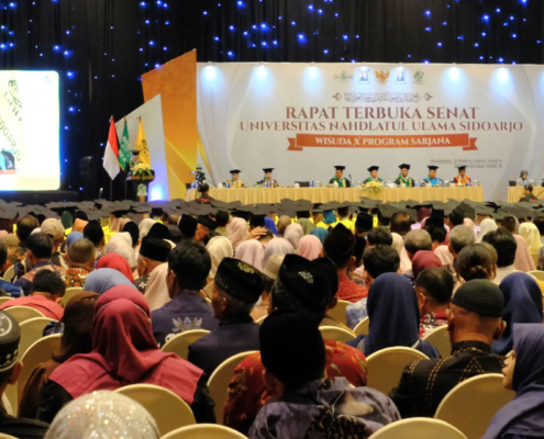 Suasana Wisuda Program Sarjana ke-X di Dyandra Convention Center Surabaya. (Foto: Humas UNUSIDA)