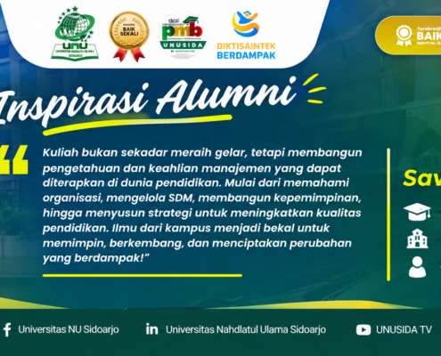 Inspiratif! Savira Rizqiah Ilahi Buktikan Ilmu Manajemen UNUSIDA Berdampak di Dunia Pendidikan 16 Inspiratif! Savira Rizqiah Ilahi Buktikan Ilmu Manajemen UNUSIDA Berdampak di Dunia Pendidikan 7