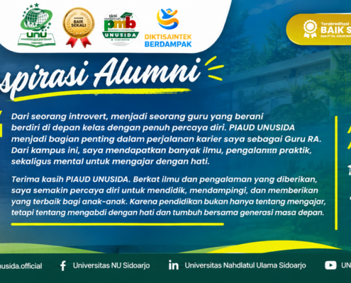 Kisah Inspiratif Adinda Jannatin Aliyah, Alumni PIAUD UNUSIDA yang Berhasil Taklukkan Rasa Introvert dan Mengabdi sebagai Pendidik Anak Usia Dini 6